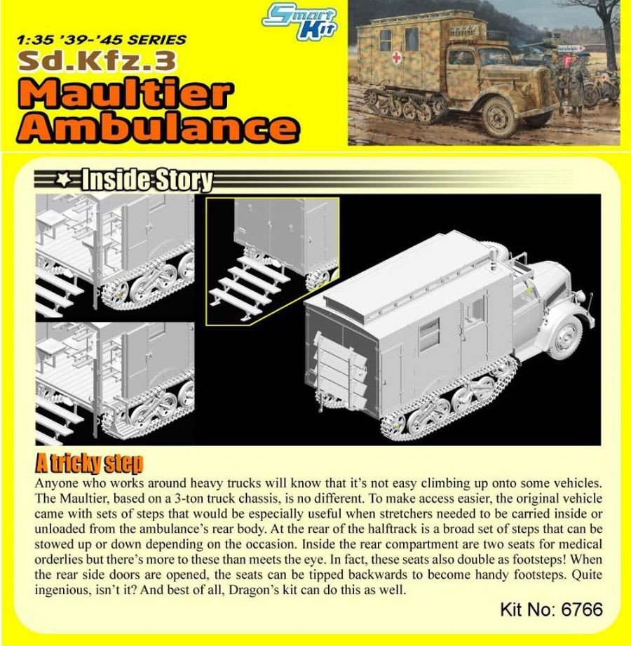 Dragon 6766 Sd.Kfz.3 Maultier Ambulance 1/35 – Bild 4