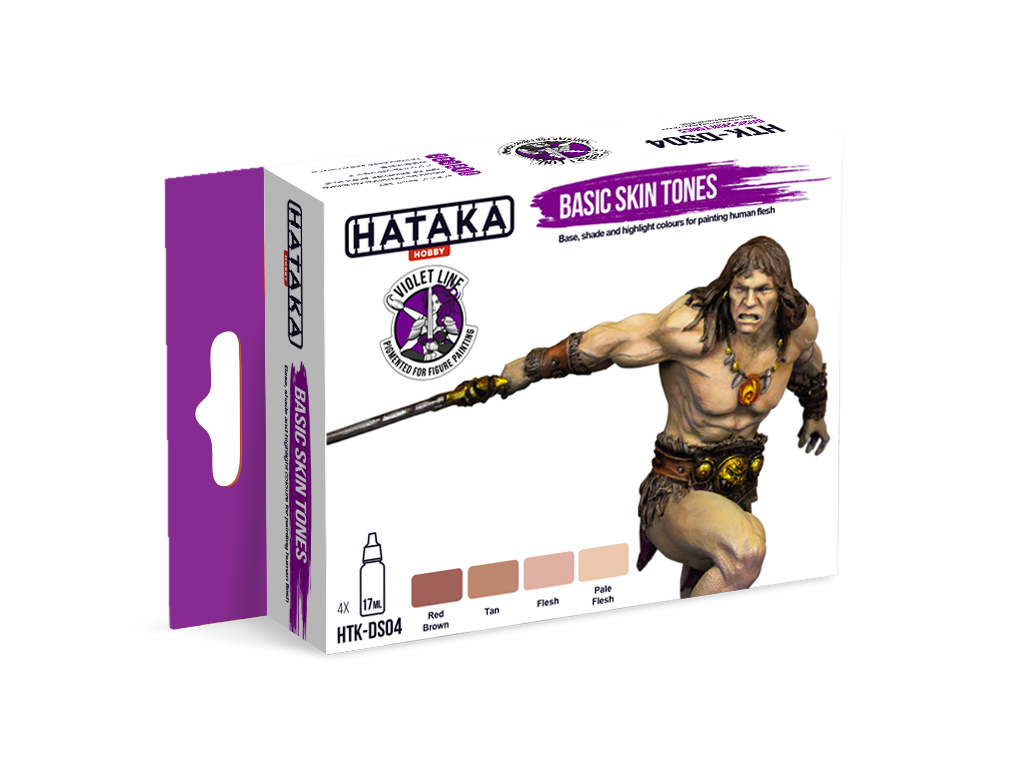 Coffret Hataka HTK-DS04 Teintes de peau basiques 4 x 17 ml – image 2