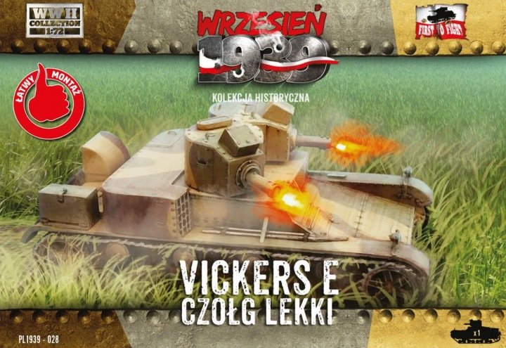 First to Fight PL028 Vickers E Czołg lekki 1/72 – imagen 2
