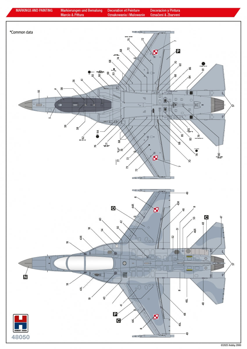 Hobby 2000 48050 FA-50GF Polish Air Force ( Academy + CARTOGRAF + MASKI ) 1/48 – Bild 4