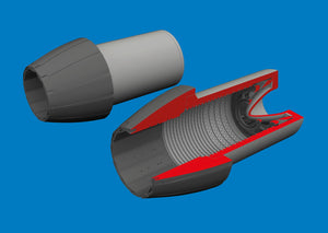 Eduard 6481218 F/ A-18A/ C exhaust nozzles 3D PRINT for KINETIC MODEL 1/48 – immagine 2