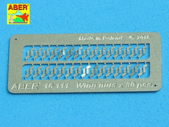Aber 16111 Wing nuts PE nuts with turned bolt x 30 pcs. 1/16 – imagen 8