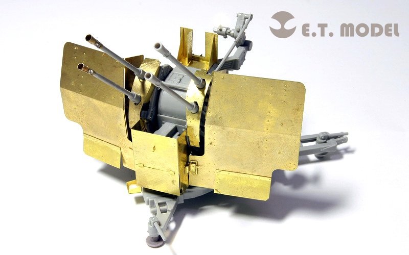 E.T. Model E35-027 WWII German 2cm FLAK 38 Anti-Aircraft Gun (For TRUMPETER 02309) 1/35 – imagen 2