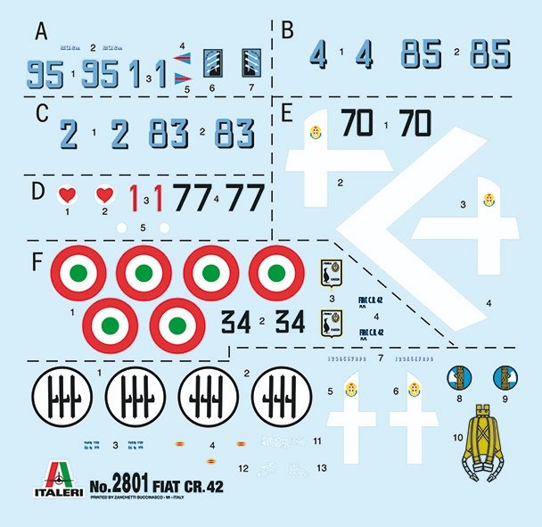 Italeri 2801 FIAT CR.42 Falco 1/48 – immagine 11