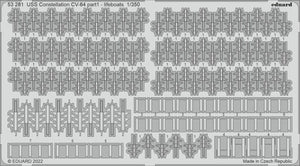 Eduard 53281 USS Constellation CV-64 partie 1 - canots de sauvetage TRUMPETER 1/350
