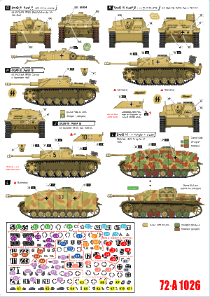 Star Decals 72-A1026 German tanks in Italy # 6. Sturmgeschutz. 1/72 – imagen 2