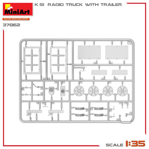 Miniart 37062 K-51 RADIO TRUCK WITH TRAILER 1/35 – imagen 17