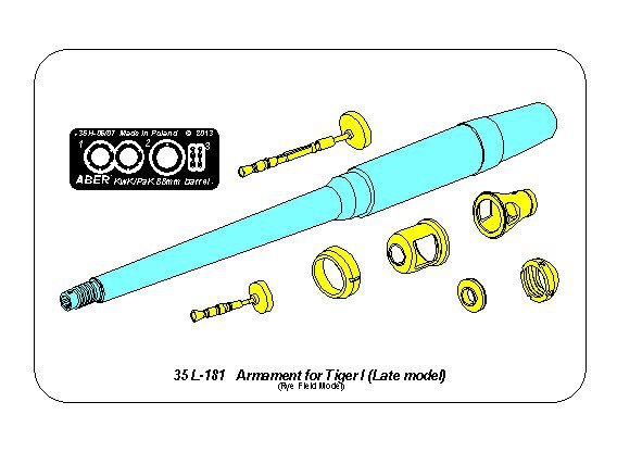 Aber 35L-181 Armament for Tiger I (Late model) 1/35 – imagen 8