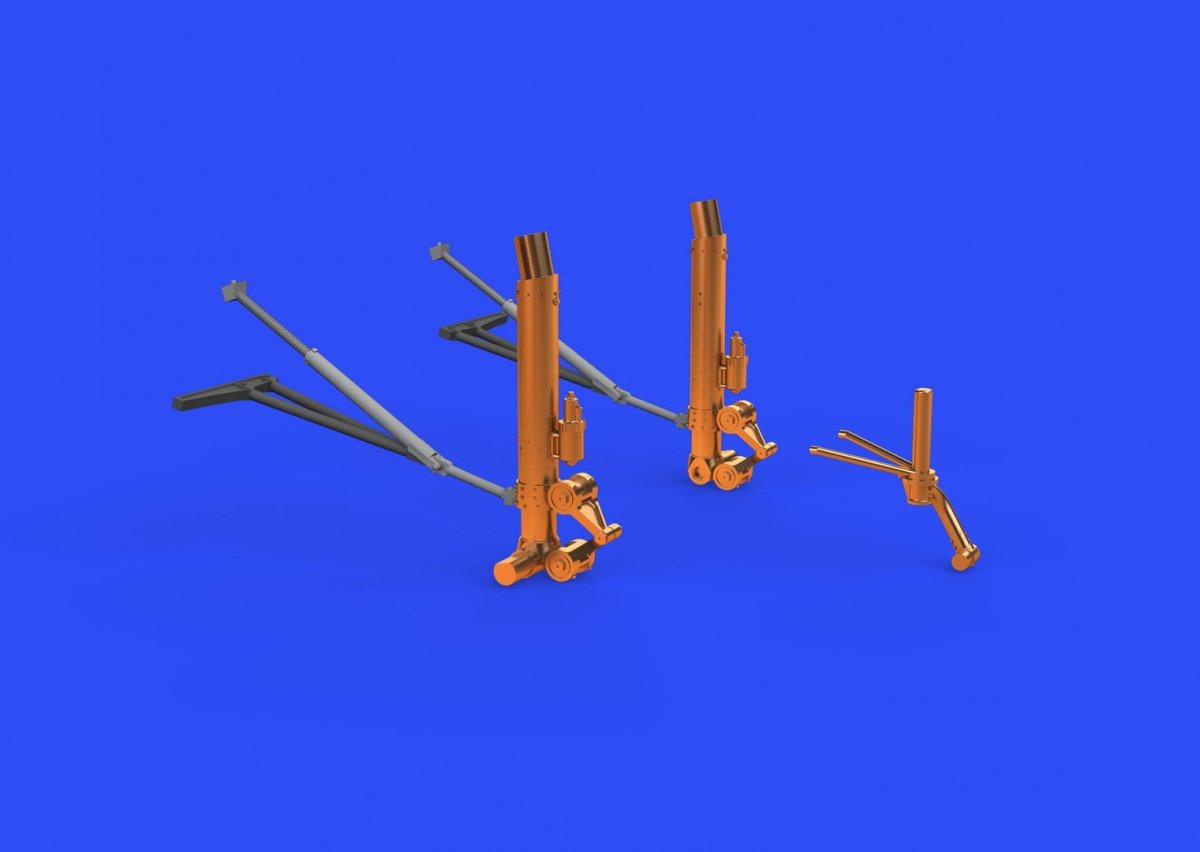 Eduard 648540 B-17G undercarriage legs BRONZE 1/48 HK MODELS – Bild 3