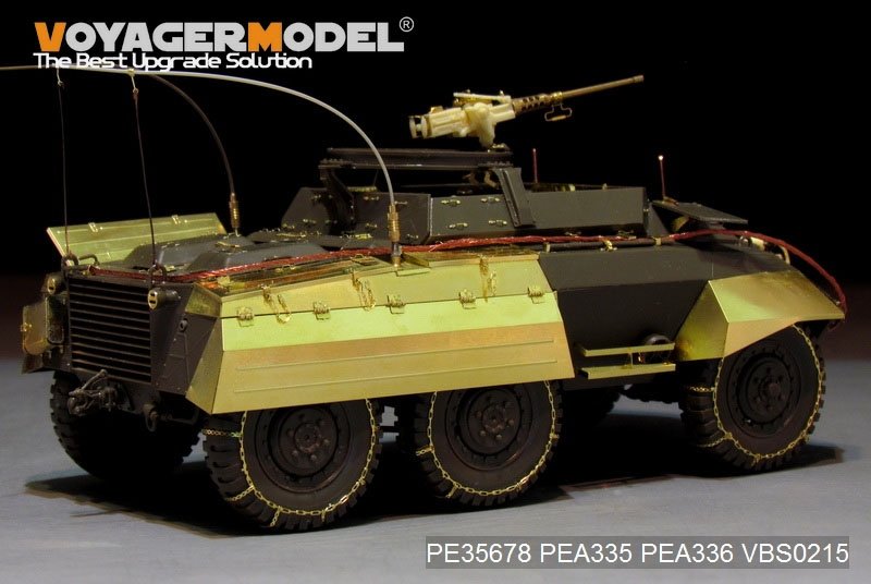 Voyager Model PEA335 WWII US M8/M20 armored car side skirts/stowage bins (For TAMIYA 35228 35234) 1/35 – immagine 2