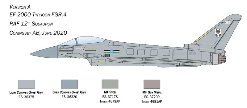 Italeri 1457 EF-2000 Typhoon In R.A.F. Service 1/72 – immagine 2