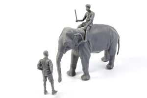 CMK F48345 WWII RAF Mechanic in India + Elephant with Mahout 1/48 – Bild 2