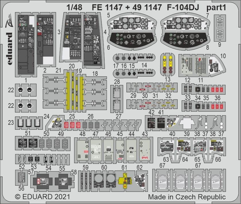 Eduard FE1147 F-104DJ for KINETIC 1/48