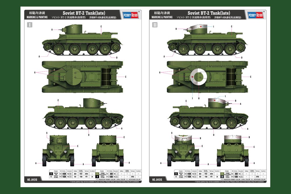 Hobby Boss 84516 Soviet BT-2 Tank(late) 1/35 – Bild 4