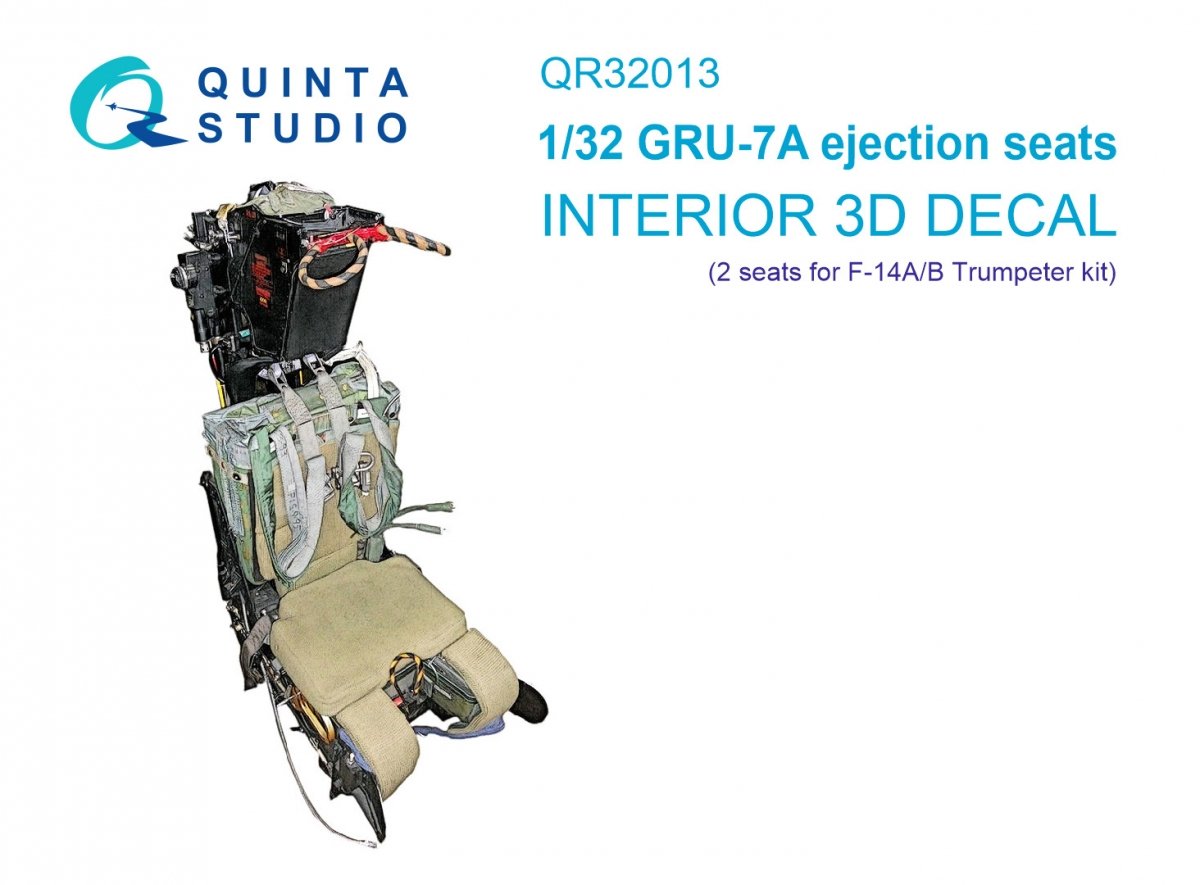Quinta Studio QR32013 GRU-7A ejection seats F-14A/B (2 pcs) ( Trumpeter ) 1/32