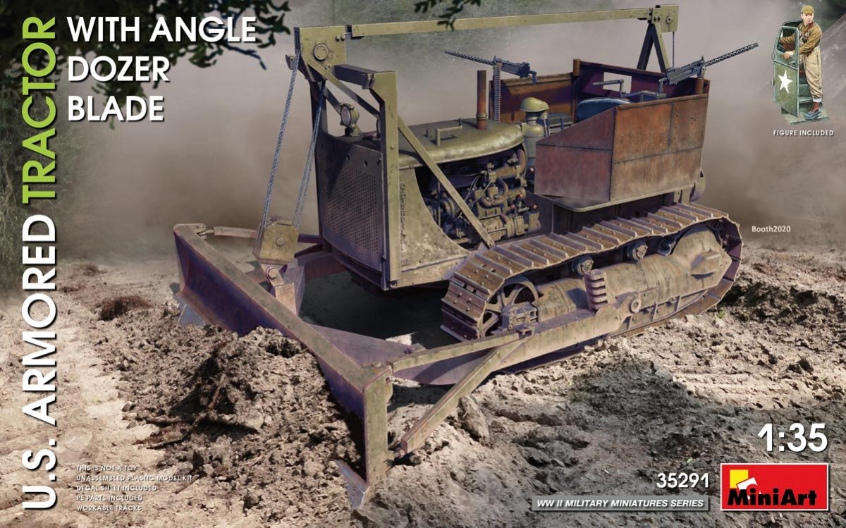 Miniart 35291 Tracteur blindé américain avec lame de bulldozer angulaire 1/35 – image 2