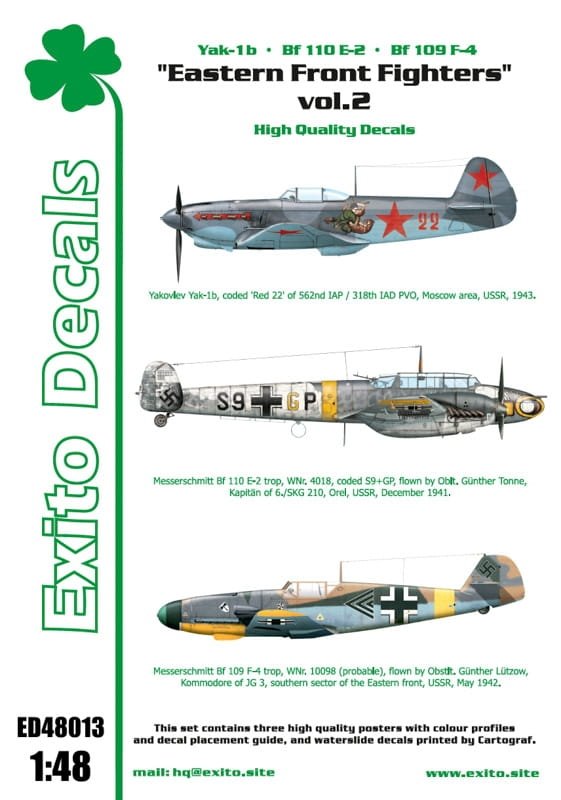 Exito ED48013 Eastern Front Fighters 2 1/48