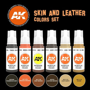 AK Interactive AK11613 3G SKIN AND LEATHER COLORS SET – immagine 2