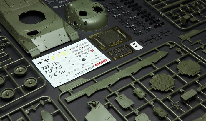 Meng Model TS-015 GERMAN MAIN BATTLE TANK LEOPARD 1 A5 1/35 – immagine 11