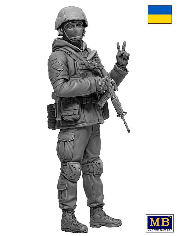 Master Box 24085 Russian-Ukrainian War series, Kit No 1. Ukrainian soldier, Defence of Kyiv, March 2022 1/24 – imagen 3