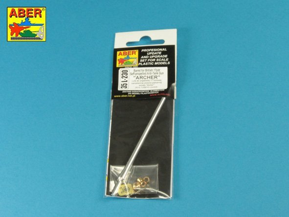 Aber 35L-230 Barrel for 17pdr. Self-propelled A/T gun “Archer” 1/35 – zdjęcie 3