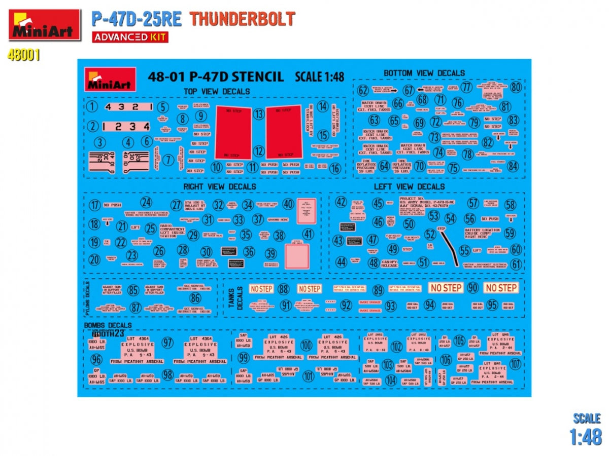 MiniArt 48001 P-47D-25RE Thunderbolt - Advanced Kit 1/48 – immagine 3