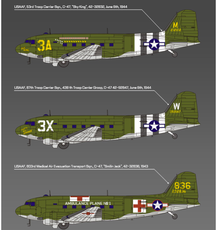 Academy 12633 USAAF C-47 Skytrain 1/144 – imagen 4