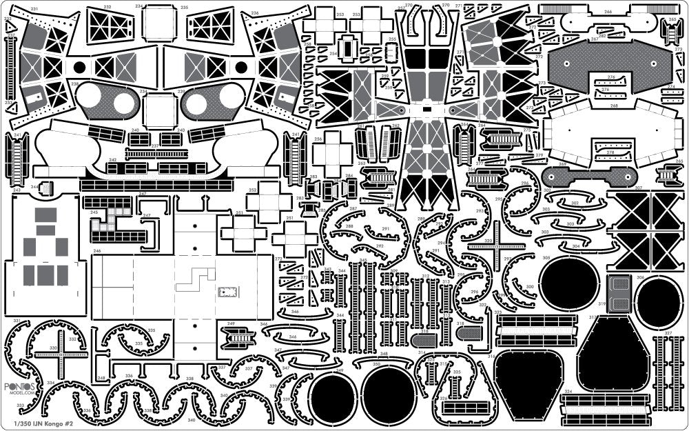 Pontos 35020F1 IJN Kongo 1944 Detail Up Set 1/350 – imagen 17