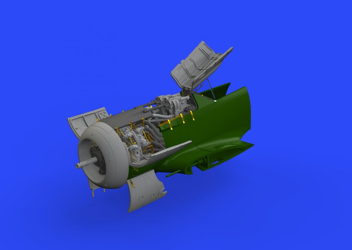 Eduard 648464 Fw 190A-8 engine &amp;amp; fuselage guns 1/48 EDUARD – imagen 2