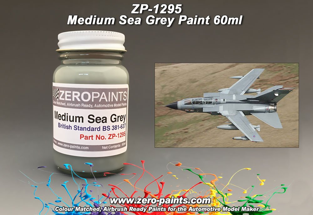 Peinture Zero Paints ZP-1295 RAF Gris Mer Moyen - 60 ml