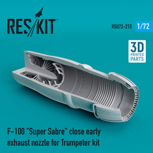 RESKIT RSU72-0215 F-100 &amp;quot;SUPER SABRE&amp;quot; CLOSE EARLY EXHAUST NOZZLE FOR TRUMPETER KIT 1/72 – imagen 2