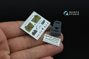 Quinta Studio QD+72212 P-40M Warhawk 3D-Printed &amp;amp; coloured Interior on decal paper (Academy) (with 3D-printed resin parts) 1/72 – imagen 2
