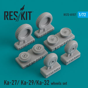 RESKIT RS72-0157 KA-27/KA-29/KA-32 WHEELS SET 1/72