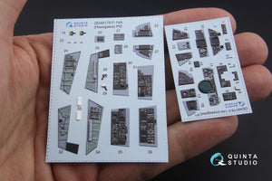 Quinta Studio QD48178 F-14A 3D-Printed &amp;amp; colored Interior on decal paper (for Hasegawa kit) 1/48 – image 8