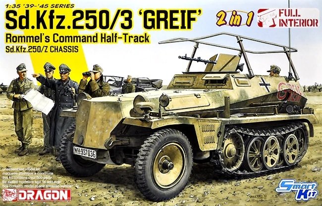 Dragon 6911 Sd.Kfz.250/3 &amp;quot;Greif&amp;quot; Rommel&amp;#39;s Command Half-Track / Z Chassis 1/35 – imagen 2