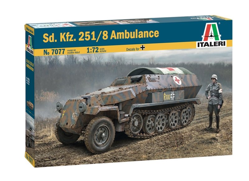 Italeri 7077 Sd.Kfz. 251/8 AMBULANCES 1/72 – image 2