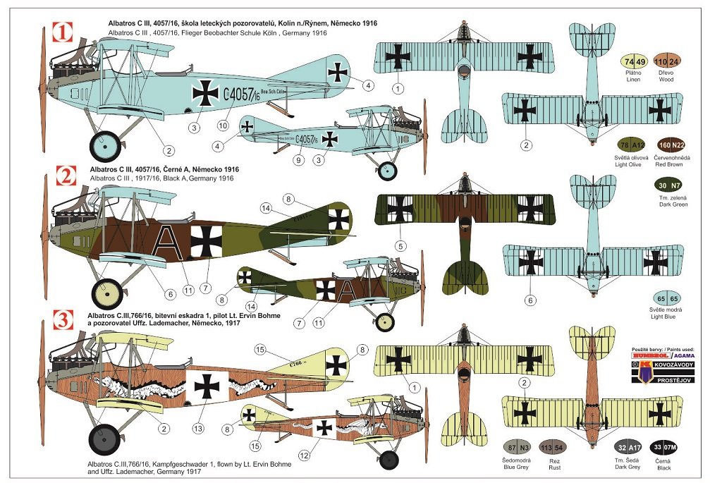 Kovozavody Prostejov KPM0149 Albatros C.III Germany 1/72 – imagen 2