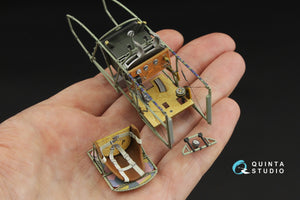 Intérieur imprimé en 3D et coloré pour Fokker D.VII (Wingnut Wings) - Quinta Studio QD32239, échelle 1/32 – image 9