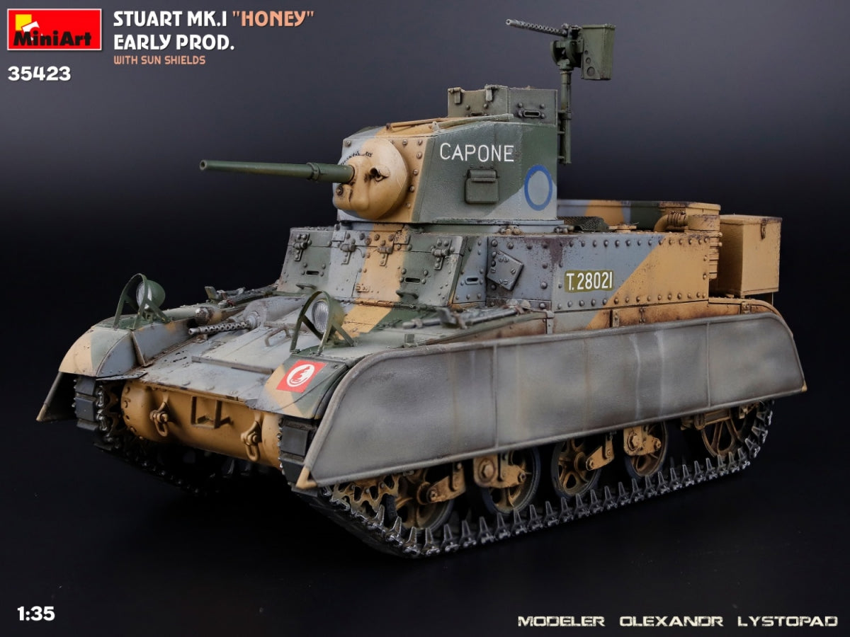 MiniArt 35423 Stuart Mk.I “Honey” Early Prod. w/Sun Shields 1/35 – imagen 13