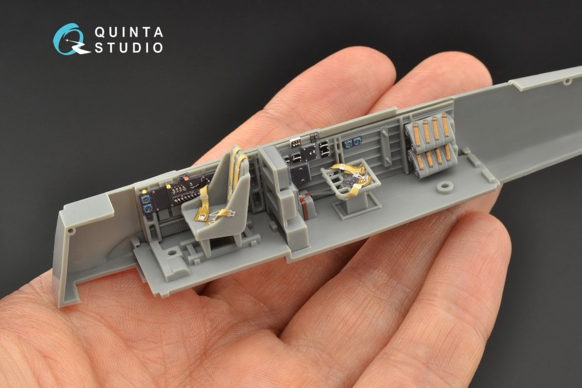 Quinta Studio QD48098 Ju 87B-2/R-2 3D-Printed &amp;amp; coloured Interior on decal paper (Hasegawa) 1/48 – imagen 3