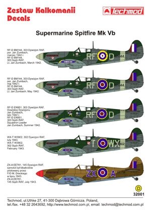 Techmod 32001 - Supermarine Spitfire Mk VB 1/32 – immagine 2