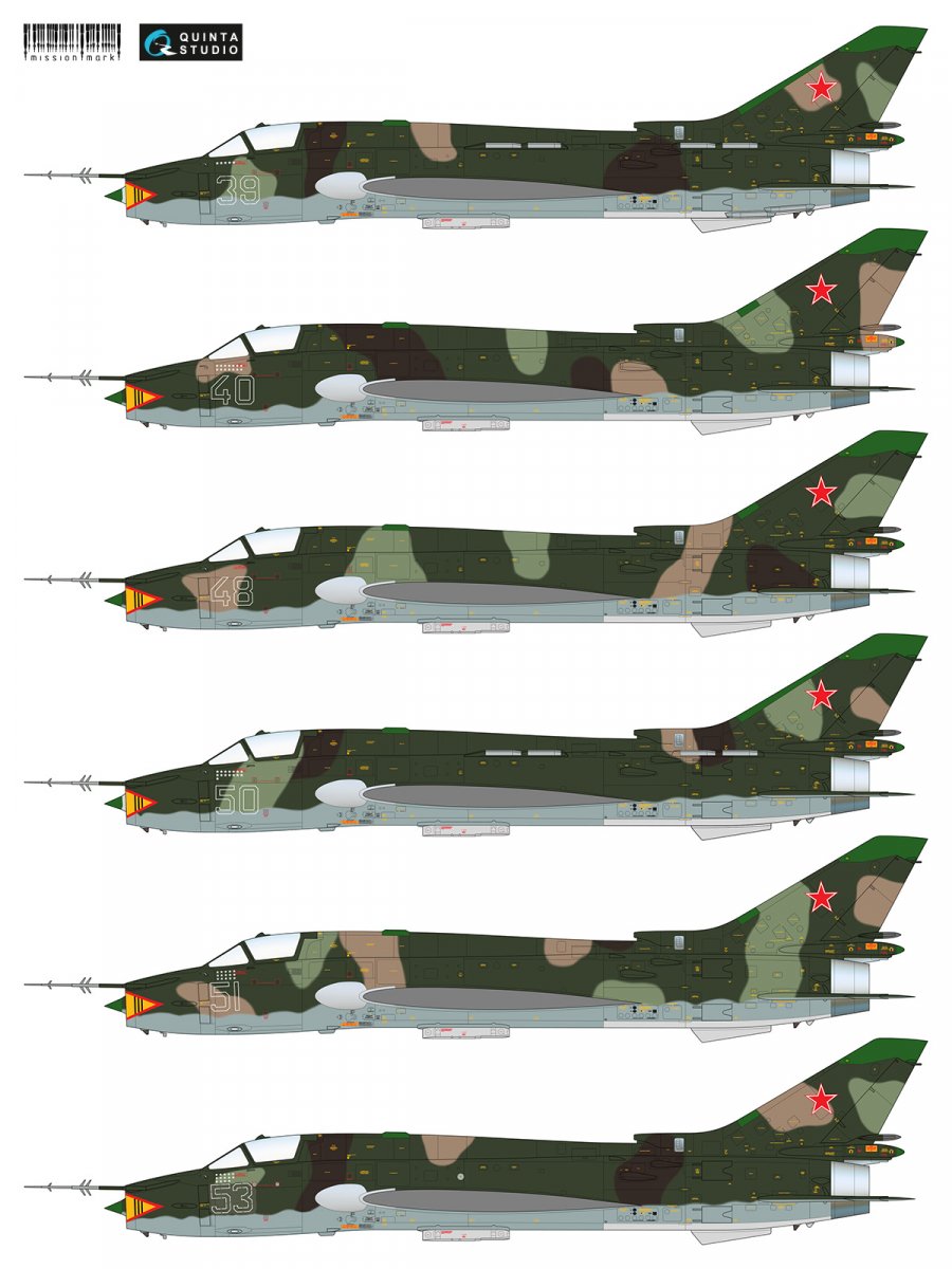 Quinta Studio MMD48005 Decal Su-17M4 (Afgan war series) 1/48 – imagen 4