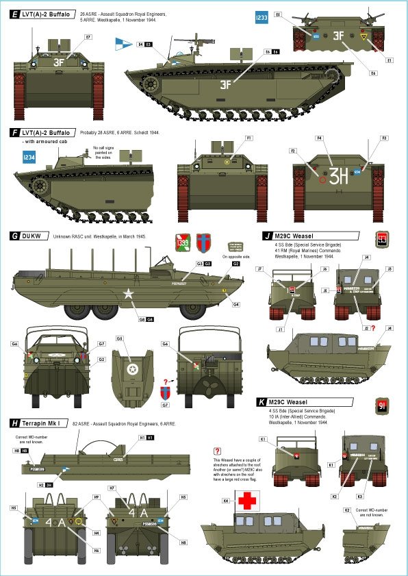 Star Decals 72-A1047 Débarquement de Walcheren. Chars et véhicules amphibies britanniques aux Pays-Bas, 1944-1945, échelle 1/72 – image 2