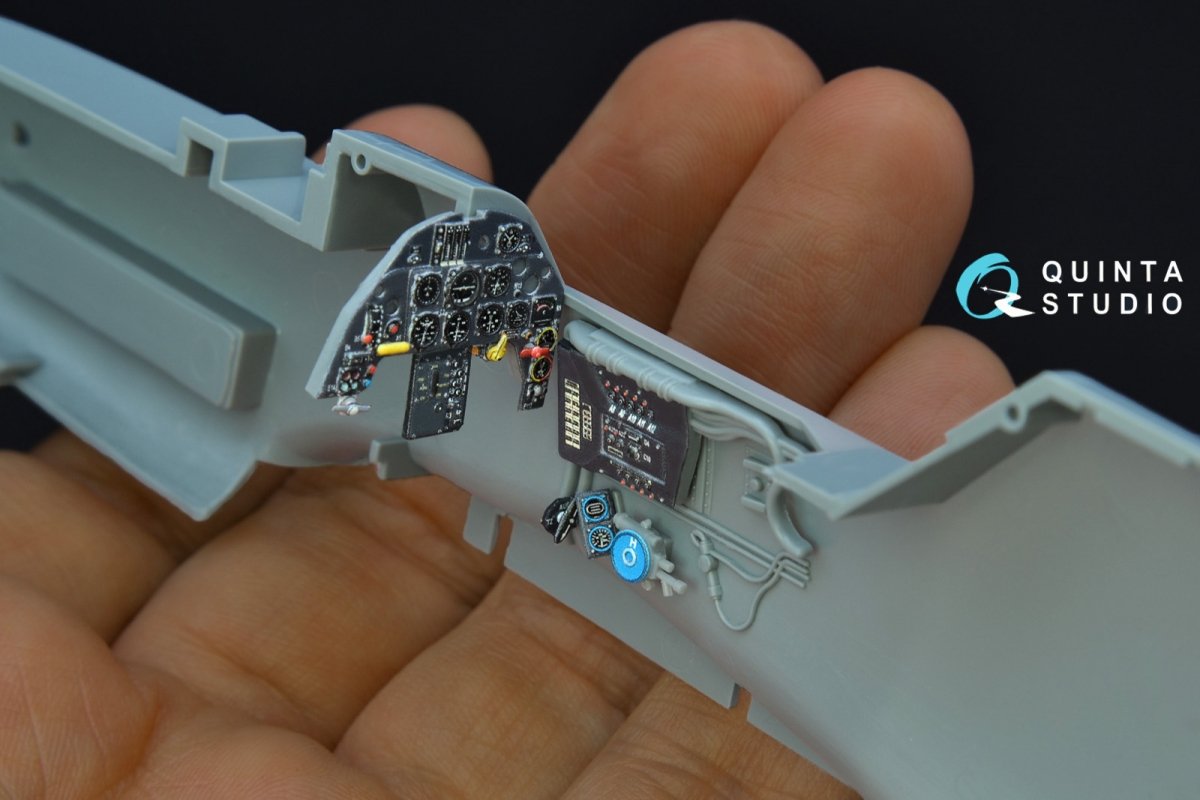Quinta Studio QD32083 Bf 109G-2/G-4 3D-Printed &amp;amp; coloured Interior on decal paper (Hasegawa) 1/32 – imagen 11