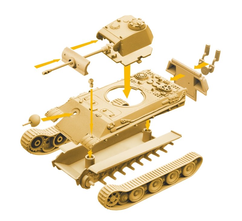 Italeri 34104 PANTHER - WoT - Easy to Build 1/72 – imagen 5