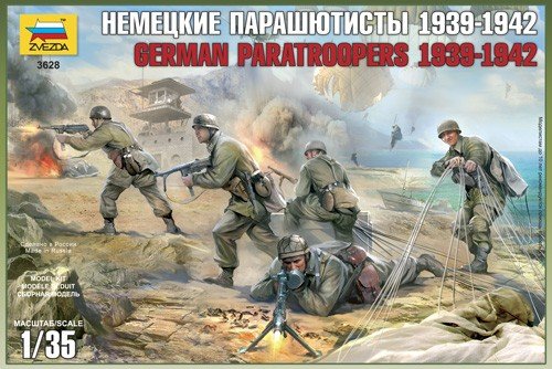 Zvezda 3628 German Paratroopers (CRETE 1941) 1/35