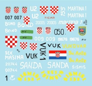 Star Decals 35-C1237 Domovinski Rat / Guerre de la Patrie 1991-95. T-55A. 1992-93 1/35 – image 3