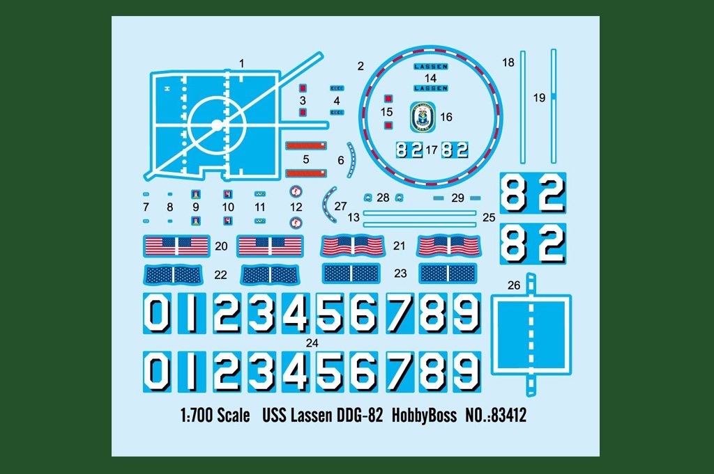 Hobby Boss 83412 USS Lassen DDG-82 1/700 – imagen 8