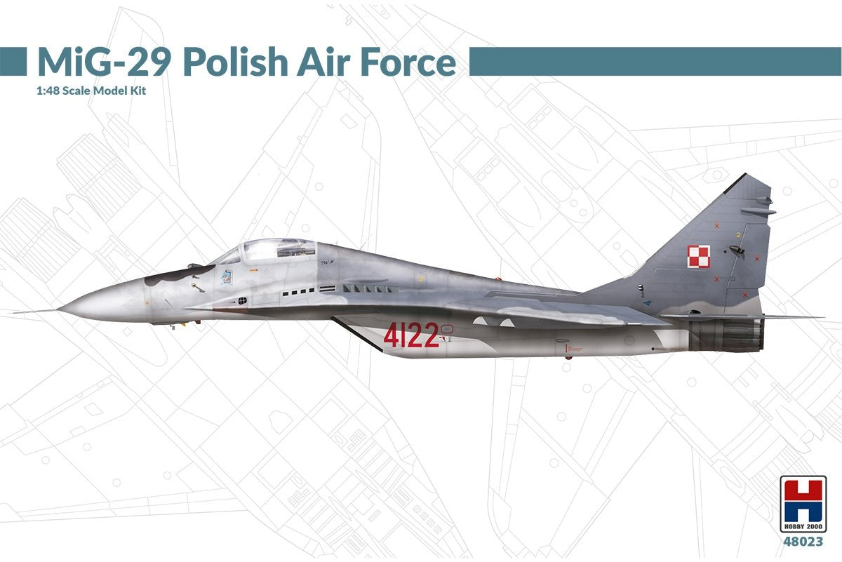 Hobby 2000 48023 MiG-29 Polish Air Force (ACADEMY + CARTOGRAF + MASK) 1/48