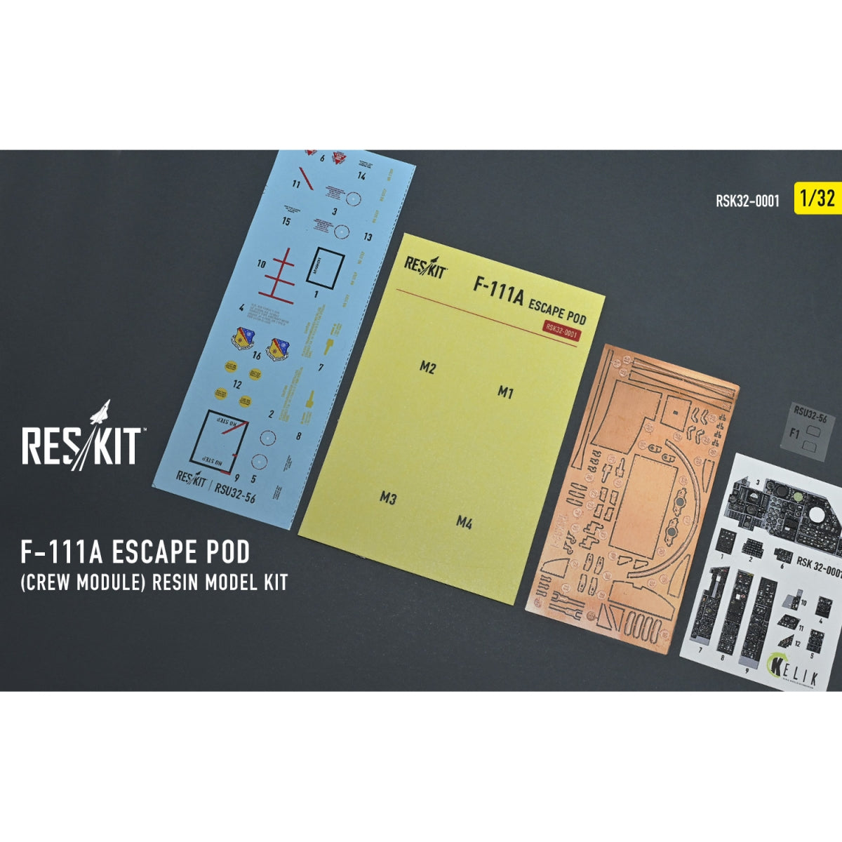 RESKIT RSK32-0001 F-111A Escape Pod (Crew Module) resin model kit 1/32